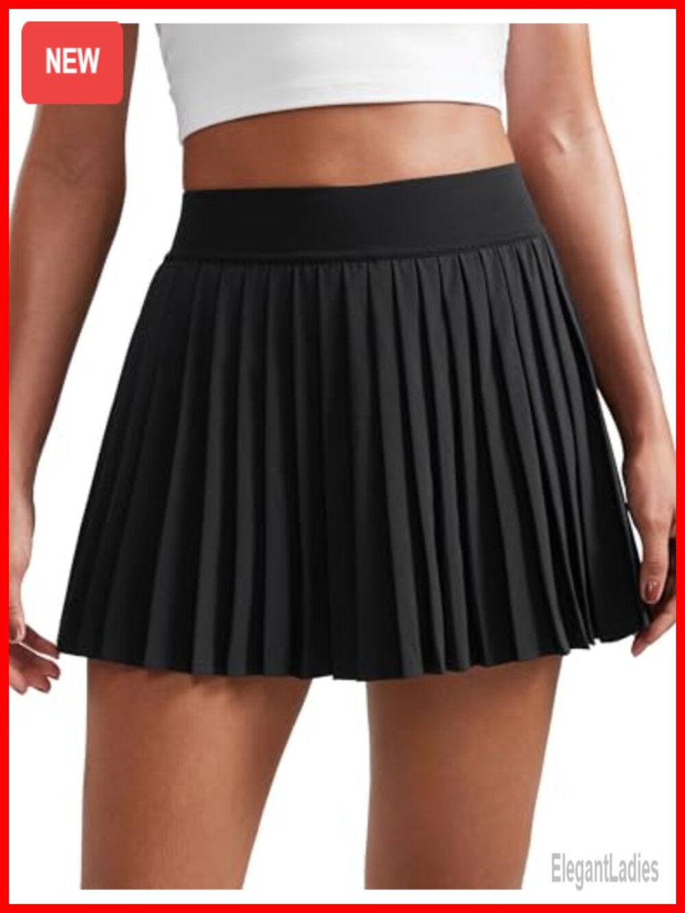 Mini Pleated Athletic Tennis Skirt High Waisted A Line Golf Skort Pockets